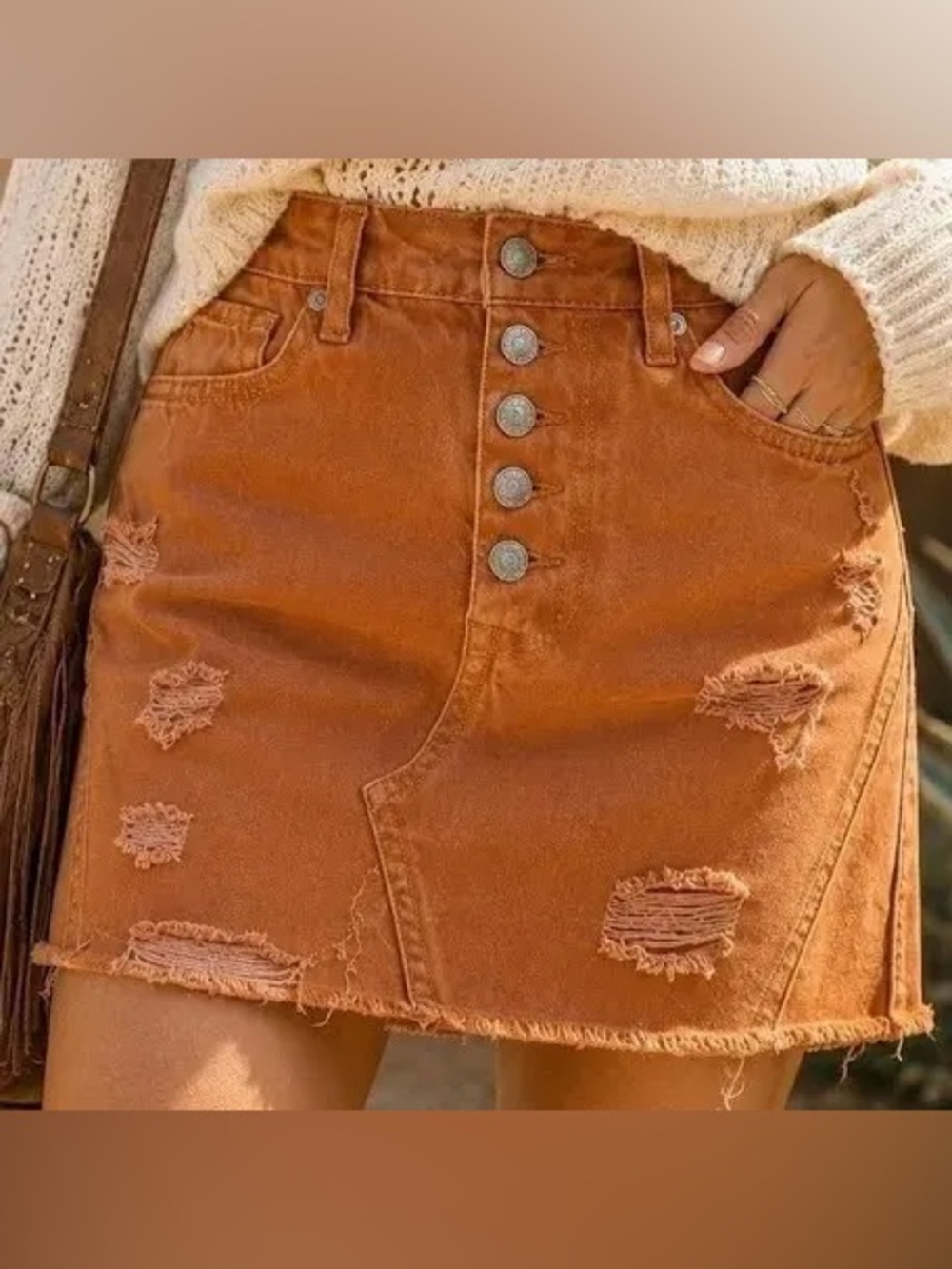 Free People Deconstructed A-Line Mini Skirt size 25